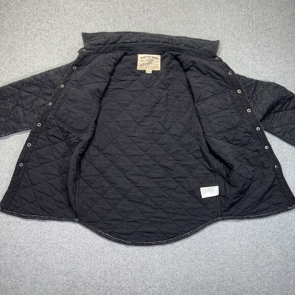 American Eagle Quilted Jacket Women’s XS Dark Gray Snap Front 9167 2014 - Picture 4 of 11